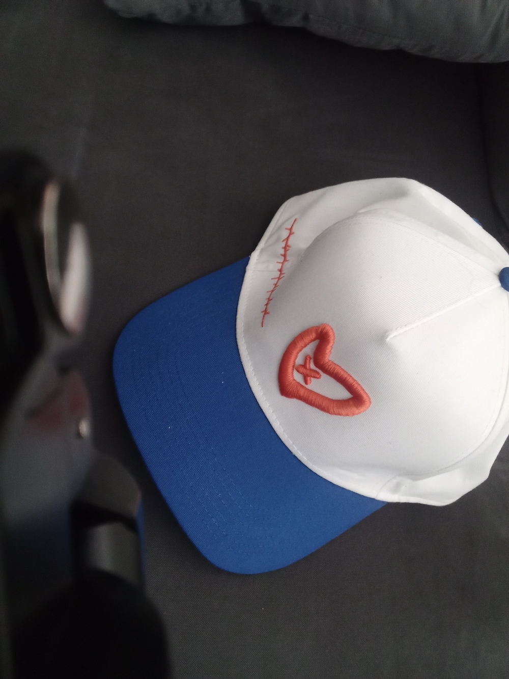 OTTO Black and White Cap with Red Logo